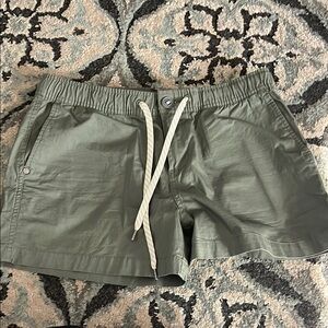 Vuori Olive Green Drawstring Shorts